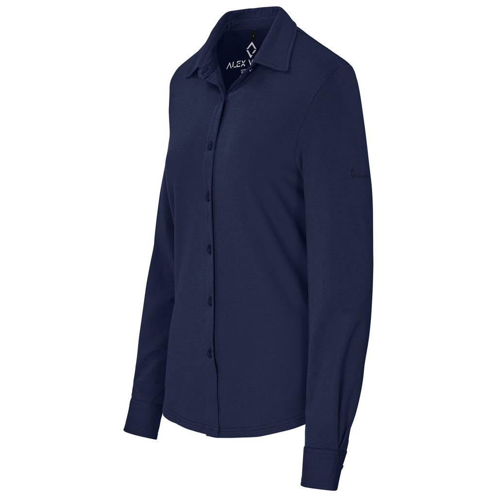 Ladies Long Sleeve Alex Varga Cronus Knitted Shirt