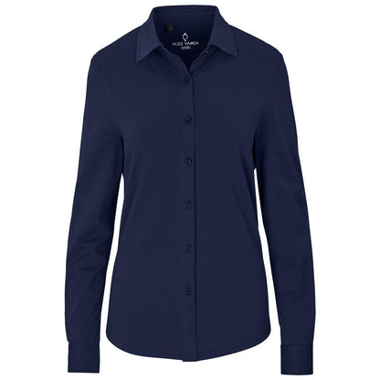 Ladies Long Sleeve Alex Varga Cronus Knitted Shirt
