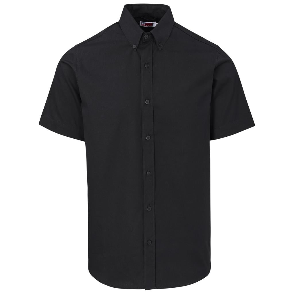 Mens Short Sleeve Brushed Cotton Twill Moderna Shirt