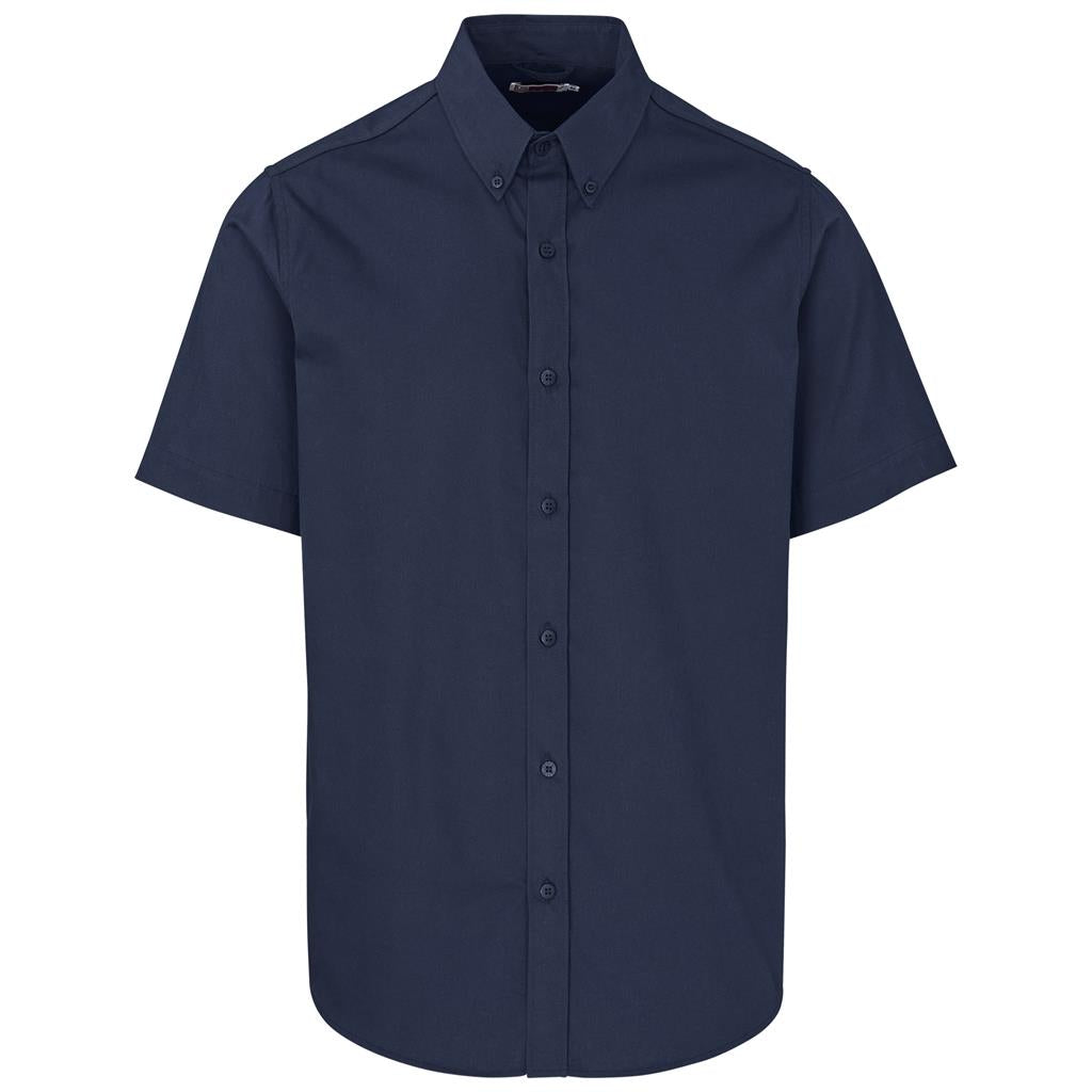 Mens Short Sleeve Brushed Cotton Twill Moderna Shirt