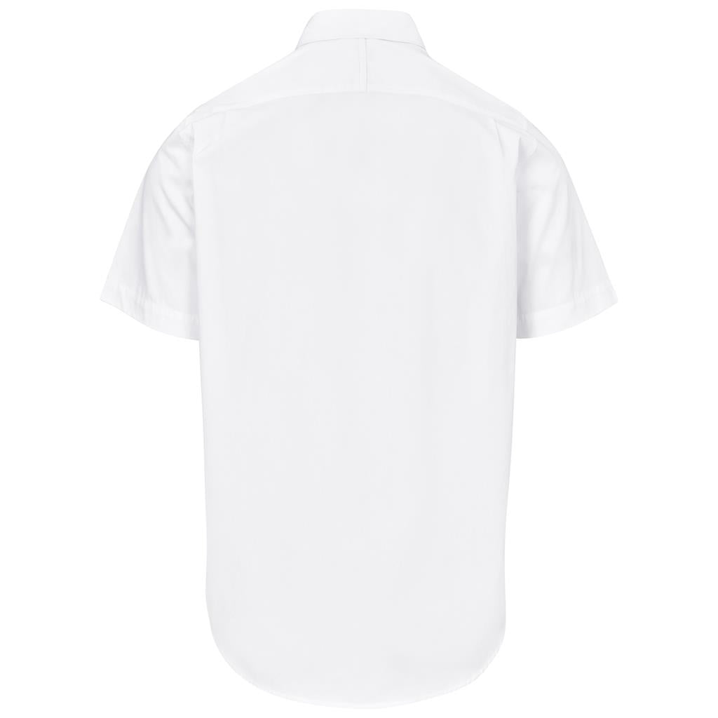 Mens Short Sleeve Brushed Cotton Twill Moderna Shirt