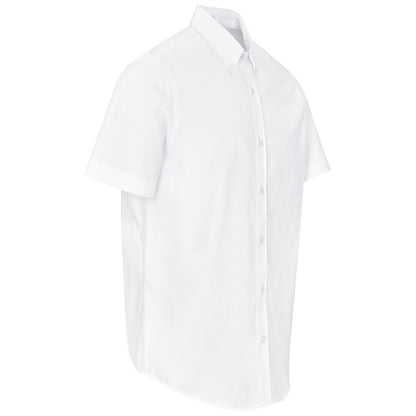 Mens Short Sleeve Brushed Cotton Twill Moderna Shirt