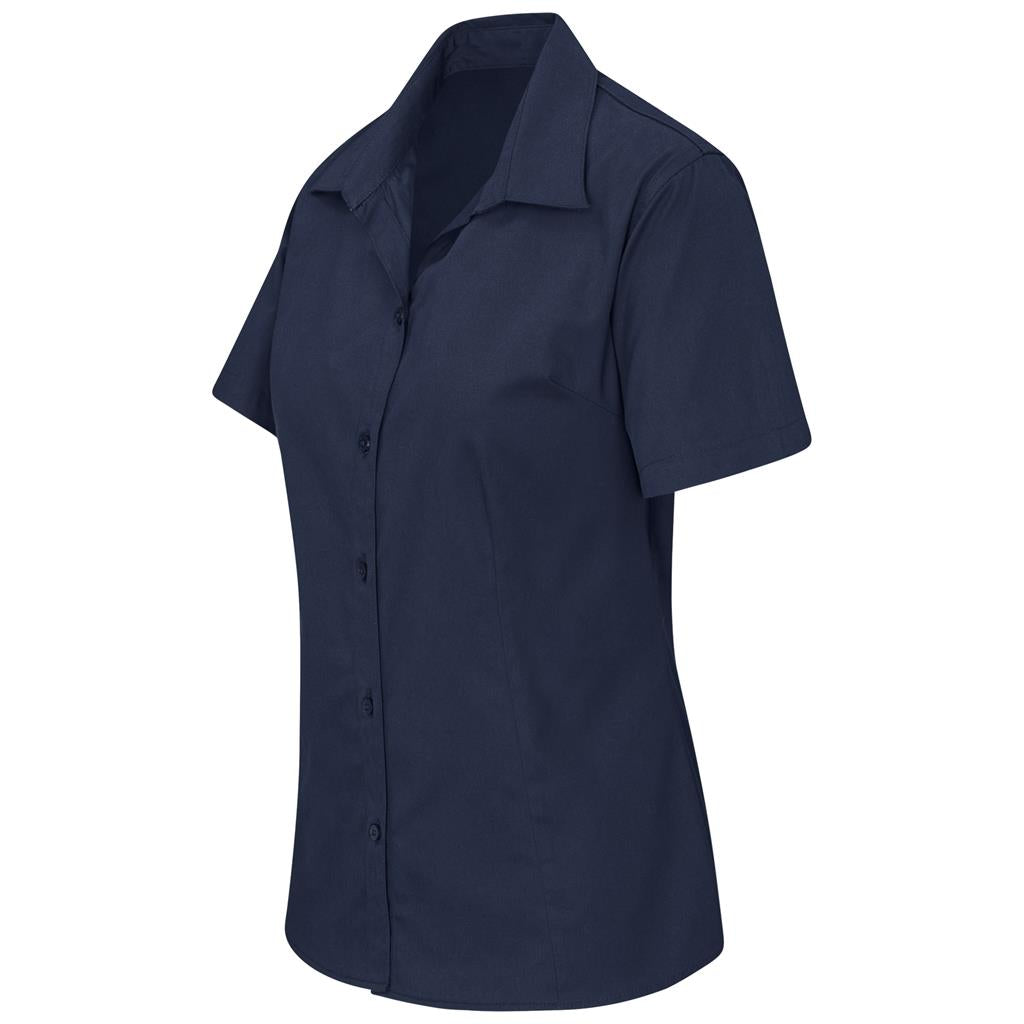 Ladies Short Sleeve Brushed Cotton Twill Moderna Shirt