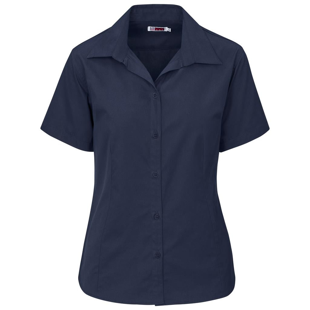 Ladies Short Sleeve Brushed Cotton Twill Moderna Shirt