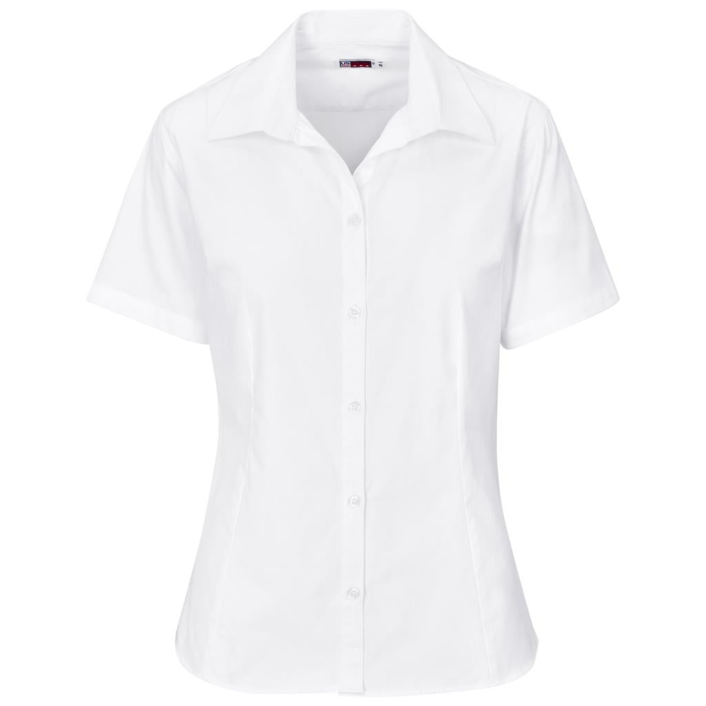 Ladies Short Sleeve Brushed Cotton Twill Moderna Shirt