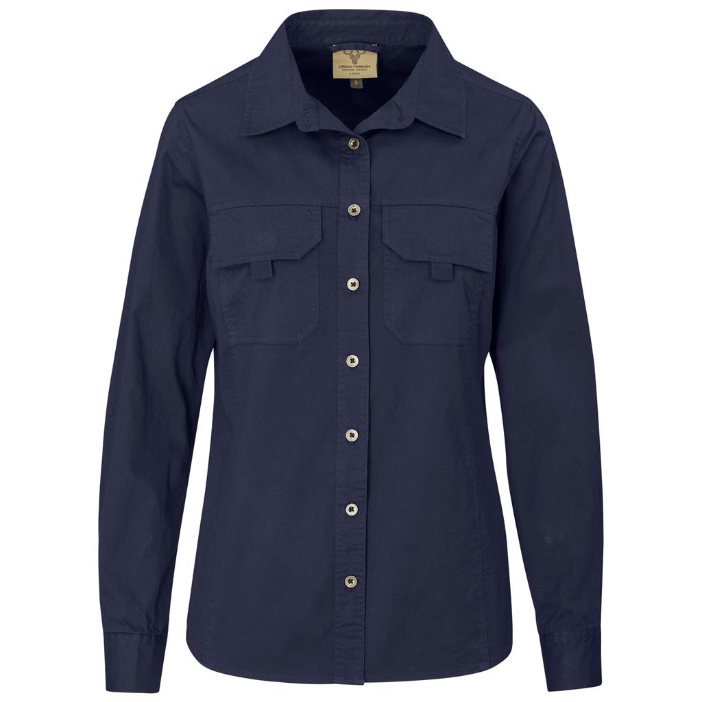 Ladies Long Sleeve Mawenzi Twill Shirt