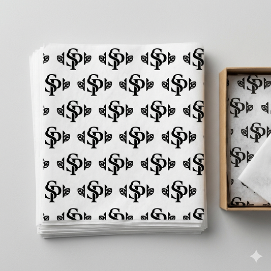 White tissue paper (1 colour print)