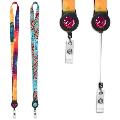 Altitude Badge Reel Double-Sided Sublimated Satin Lanyard