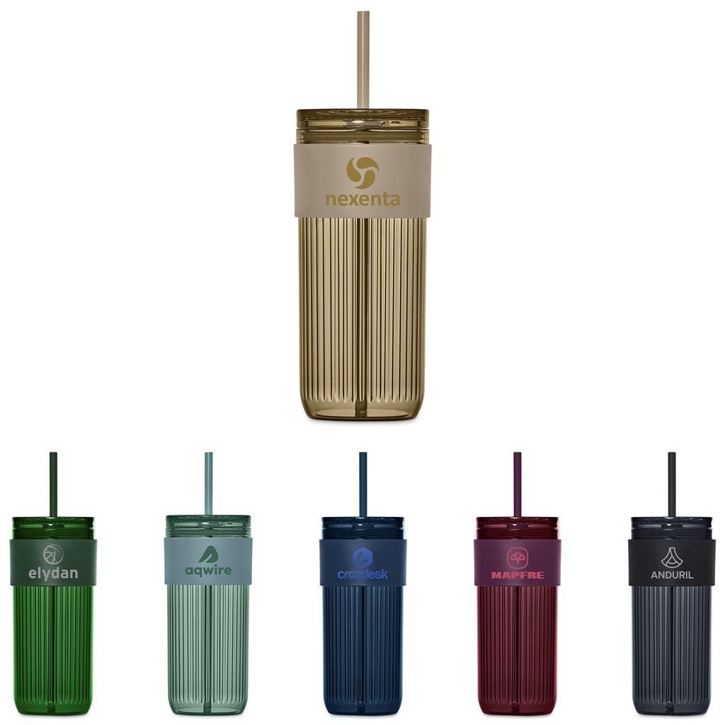 Serendipio Mayfair Plastic Tumbler & Straw – 650ml
