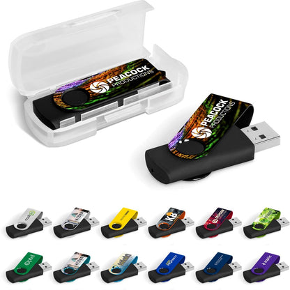 Axis Gyro Black Flash Drive - 32GB