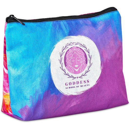 Pre-Printed Sample Hoppla Leanne Recycled PET Stitch-Bond Maxi Toiletry Bag