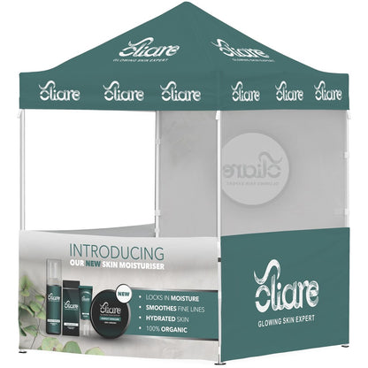 Ovation Sublimated Gazebo 2m X 2m - 3 Half-Wall Skins - 1 Full-Wall Skin