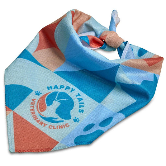 Pre-Printed Sample Hoppla Tyson Small Polyester Dog Bandana