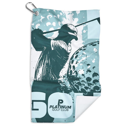 Pre-Production Sample Hoppla Clubhouse Golf Towel - Single Sided Branding