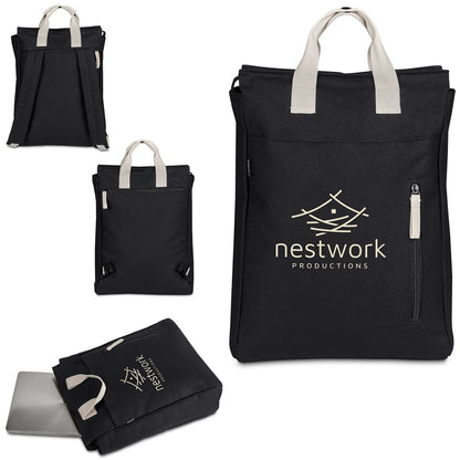 Serendipio Cityline Cotton Canvas Laptop Backpack