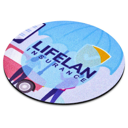 Pre-Printed Sample Hoppla Cuppa Neoprene Car Cup Coaster