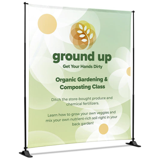 Adjustable Banner Stand Eco 2.25m x 2m