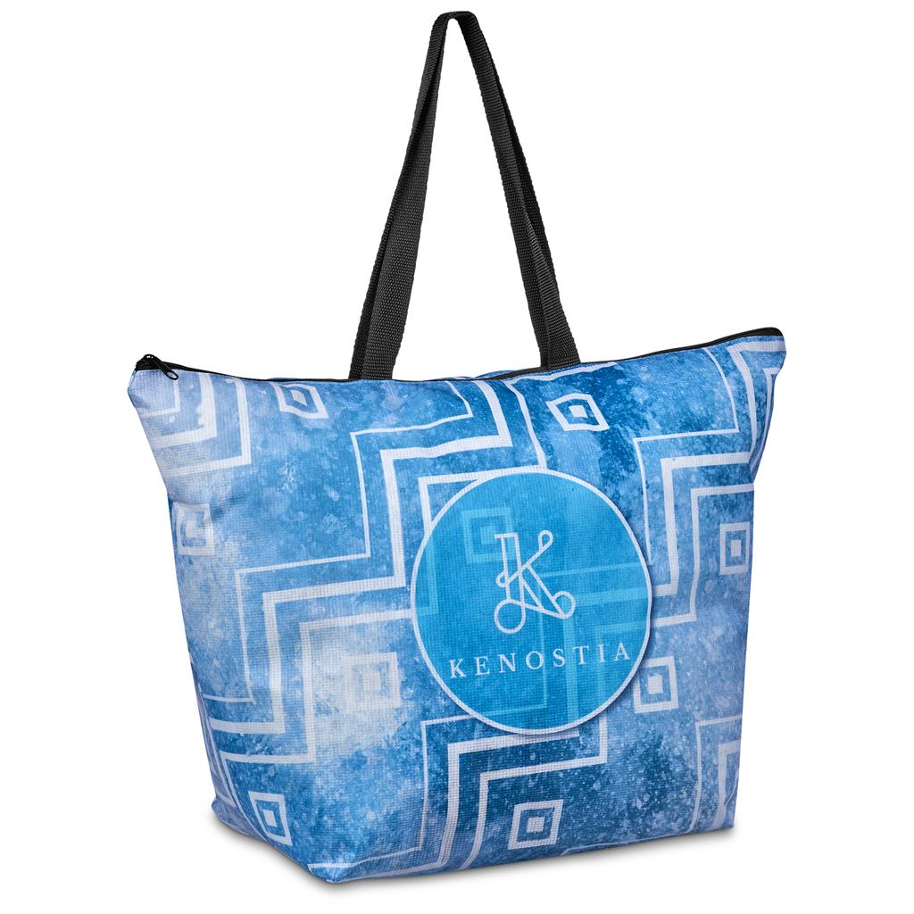 Pre-Production Sample Hoppla Skyline Recycled PET Stitch-Bond Shopper With Zip
