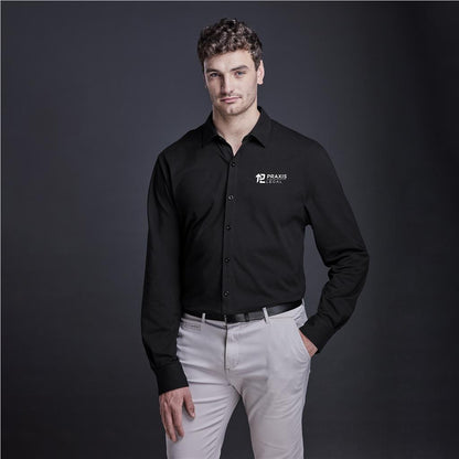 Mens Long Sleeve Alex Varga Cronus Knitted Shirt
