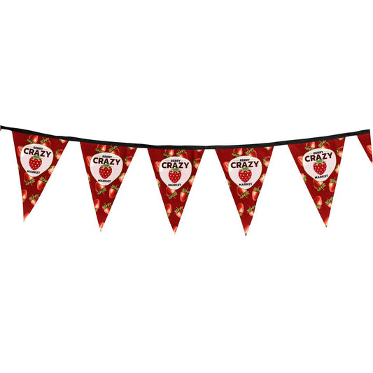 Sublimated Single-Sided Polyester Triangle Bunting 10m