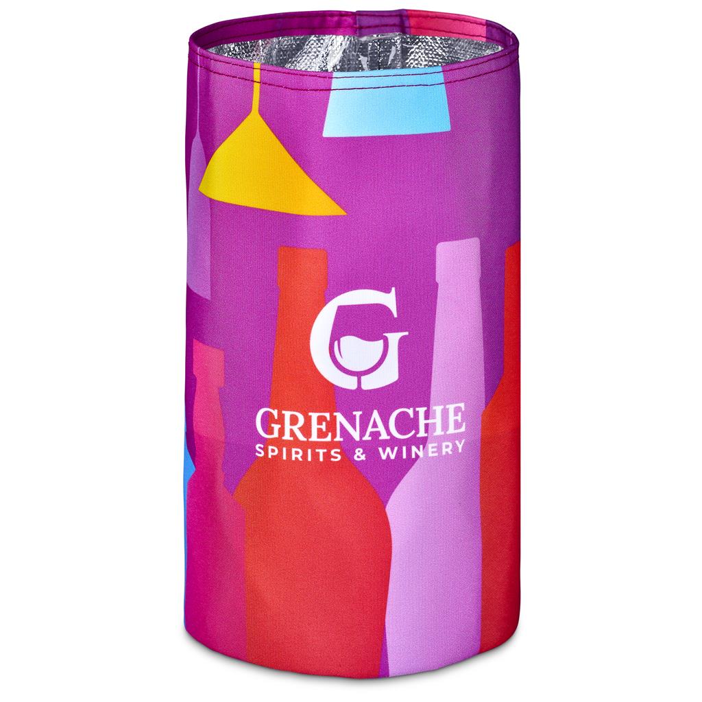 Pre-Printed Sample Hoppla Vinelle Polyester Collapsible Ice Bucket
