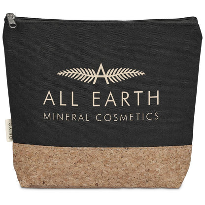 Okiyo Koruku Cork & Cotton Cosmetic Bag