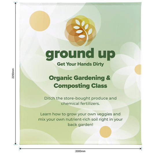 Adjustable Banner Skin Eco 2.25m x 2m (Excludes Hardware)