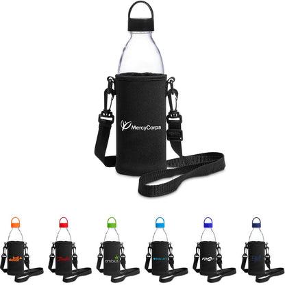 Kooshty Hands-Free Glass Water Bottle – 850ml