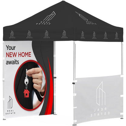 Ovation Sublimated Gazebo 2m X 2m Petite Frame - 1 Half-Wall Skin - 1 Full-Wall Skin