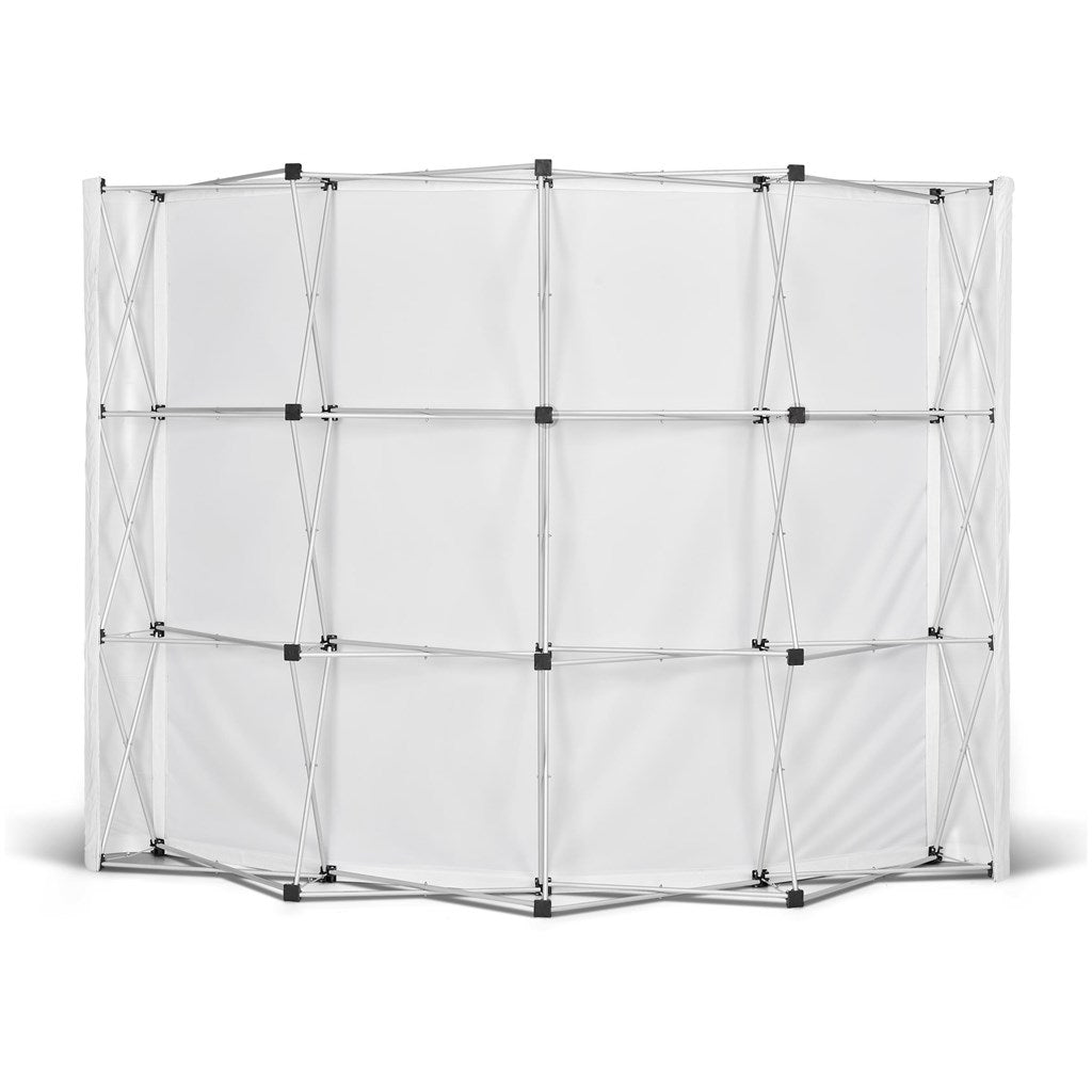 Legend Curved Banner Wall with Wings 2.85m x 2.25m