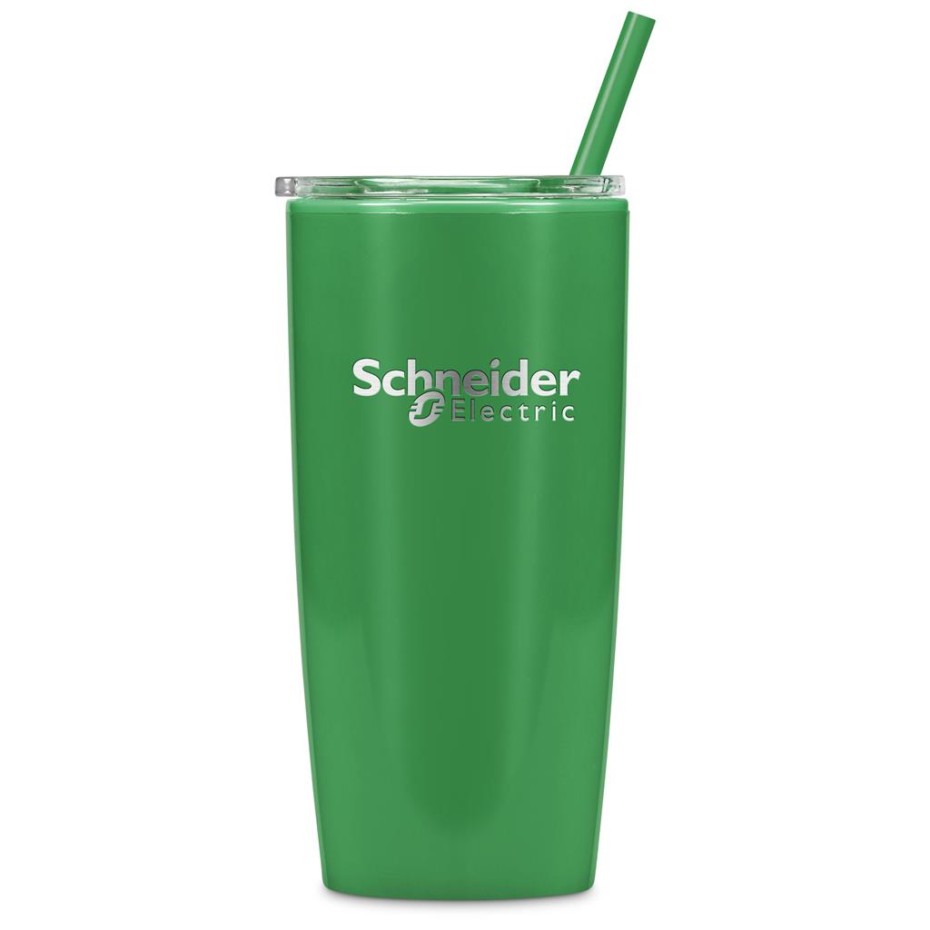 Altitude Daytona Plastic 2-in-1 Double-Wall Tumbler & Straw - 600ml