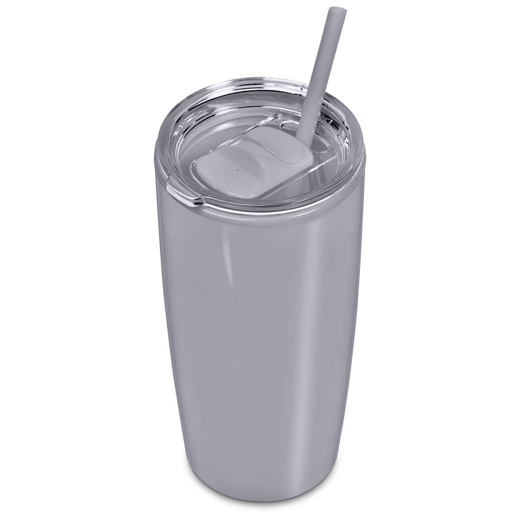 Altitude Daytona Plastic 2-in-1 Double-Wall Tumbler & Straw - 600ml