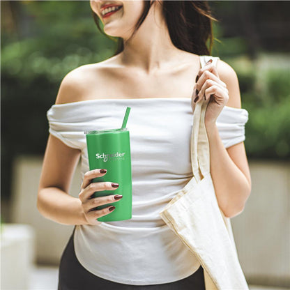 Altitude Daytona Plastic 2-in-1 Double-Wall Tumbler & Straw - 600ml