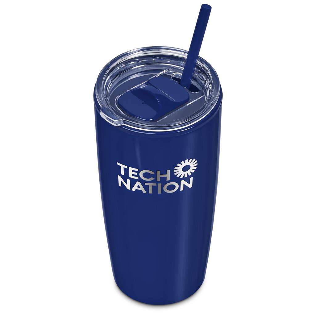 Altitude Daytona Plastic 2-in-1 Double-Wall Tumbler & Straw - 600ml