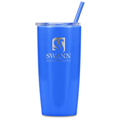 Altitude Daytona Plastic 2-in-1 Double-Wall Tumbler & Straw - 600ml