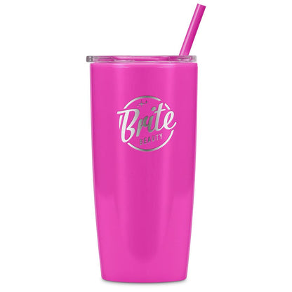 Altitude Daytona Plastic 2-in-1 Double-Wall Tumbler & Straw - 600ml