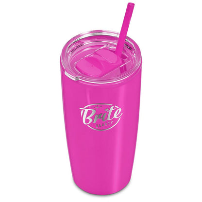Altitude Daytona Plastic 2-in-1 Double-Wall Tumbler & Straw - 600ml
