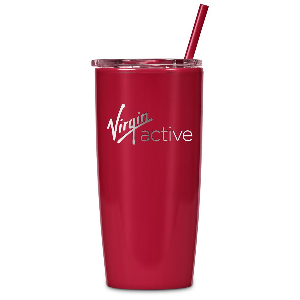 Altitude Daytona Plastic 2-in-1 Double-Wall Tumbler & Straw - 600ml