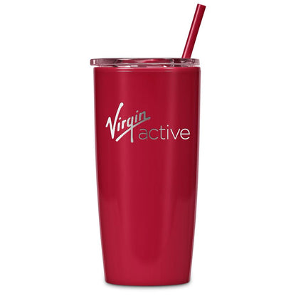 Altitude Daytona Plastic 2-in-1 Double-Wall Tumbler & Straw - 600ml