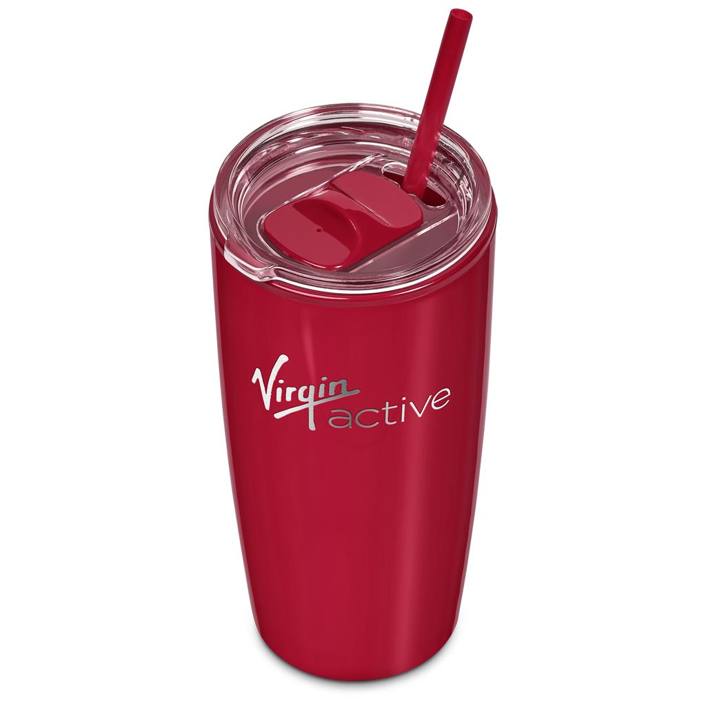 Altitude Daytona Plastic 2-in-1 Double-Wall Tumbler & Straw - 600ml