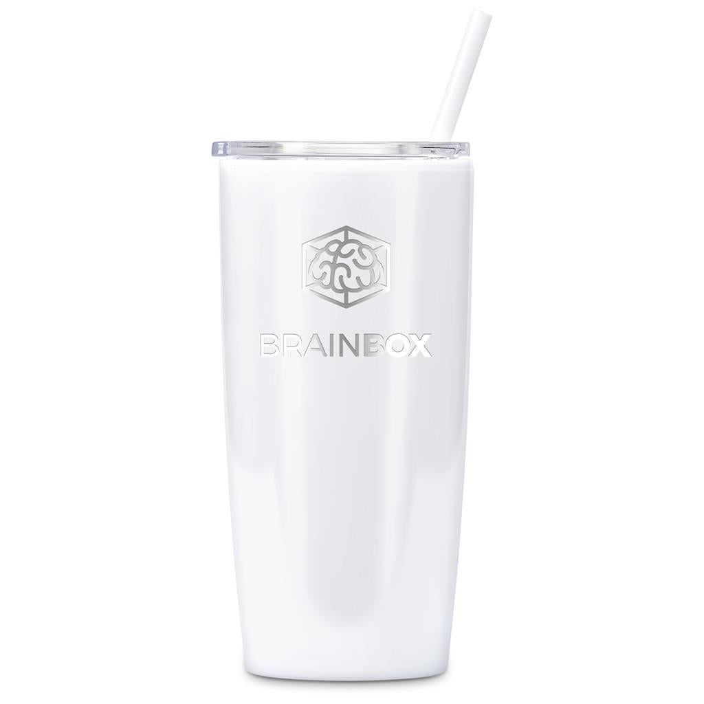 Altitude Daytona Plastic 2-in-1 Double-Wall Tumbler & Straw - 600ml