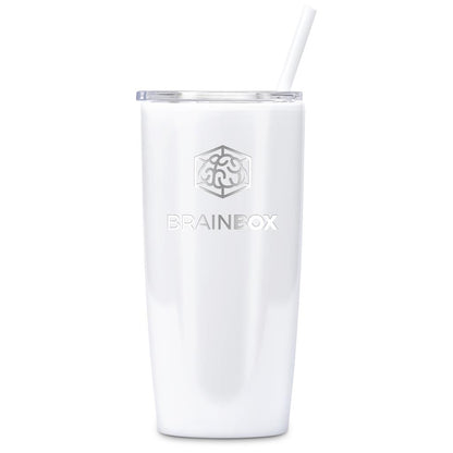 Altitude Daytona Plastic 2-in-1 Double-Wall Tumbler & Straw - 600ml