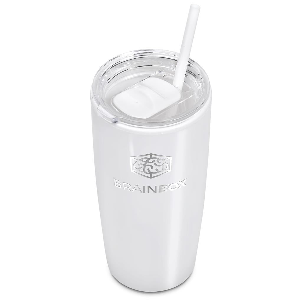 Altitude Daytona Plastic 2-in-1 Double-Wall Tumbler & Straw - 600ml