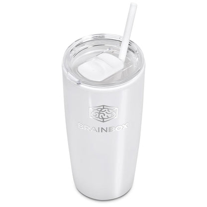 Altitude Daytona Plastic 2-in-1 Double-Wall Tumbler & Straw - 600ml