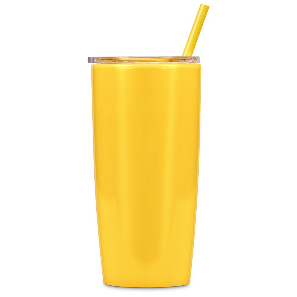Altitude Daytona Plastic 2-in-1 Double-Wall Tumbler & Straw - 600ml
