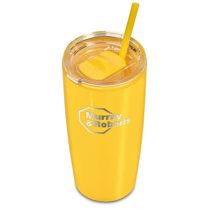 Altitude Daytona Plastic 2-in-1 Double-Wall Tumbler & Straw - 600ml