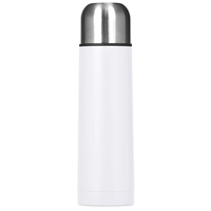 Altitude Alpaca Stainless Steel Vacuum Flask – 500ml - Solid White