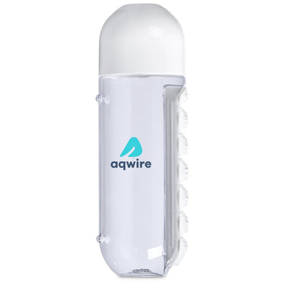 Altitude Vita-Stream Pill Box Plastic Water Bottle - 600ml
