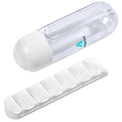 Altitude Vita-Stream Pill Box Plastic Water Bottle - 600ml