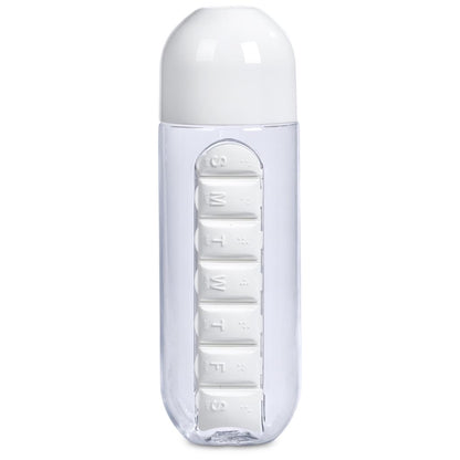 Altitude Vita-Stream Pill Box Plastic Water Bottle - 600ml